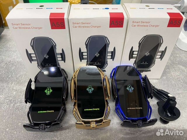 Держатель для телефона с беспроводной зарядкой