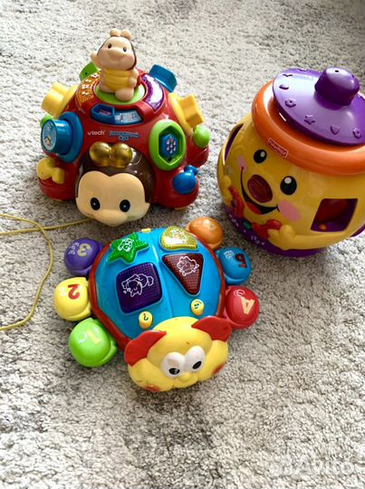 Развивающие игрушки. Горшочек, жук, Божья коровка