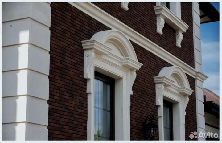 Молдинг декоративный на фасад дома. На заказ