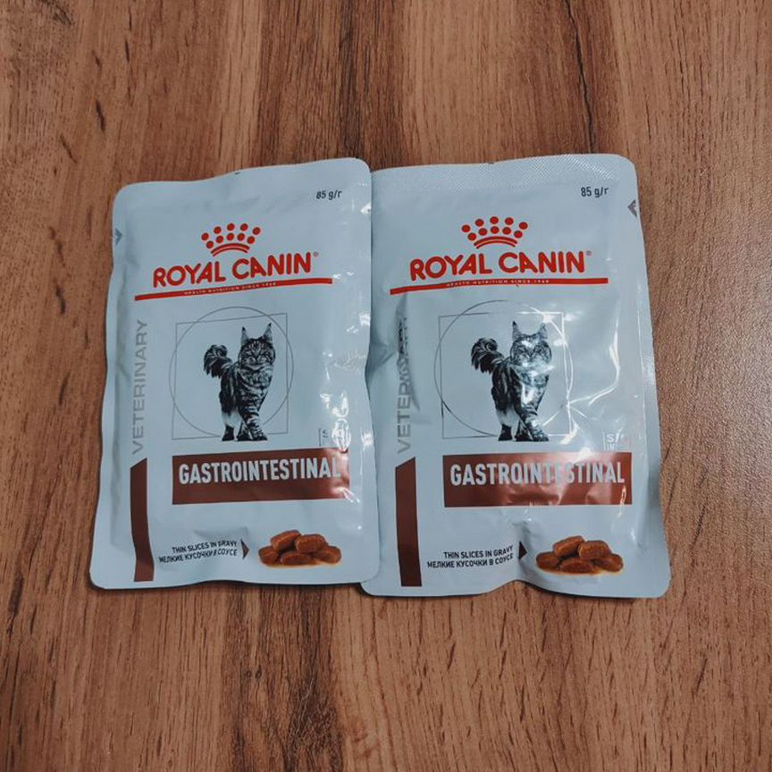 8шт Корм для кошек royal canin gastrointestinal