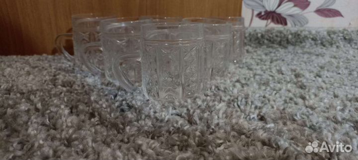 Набор хрустальных кружек СССР 6 шт