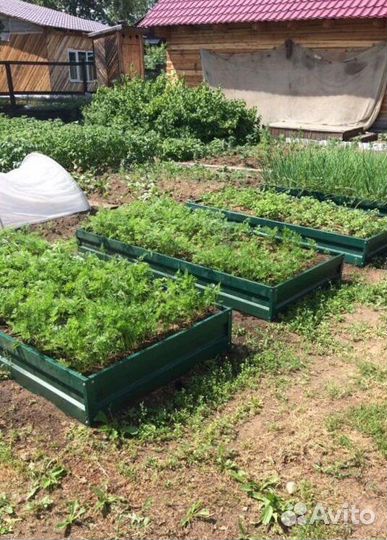 Грядка темно-зеленая 1м х 4м х 22см