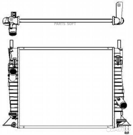 Радиатор охлаждения Форд Фокус 2006