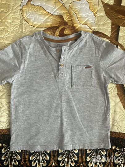 Футболки для мальчика (3-4г) 104 см серые