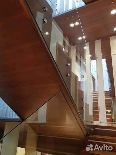 Стеклянные перила, оргаждения