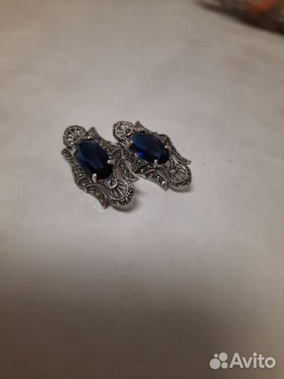 Серьги серебро