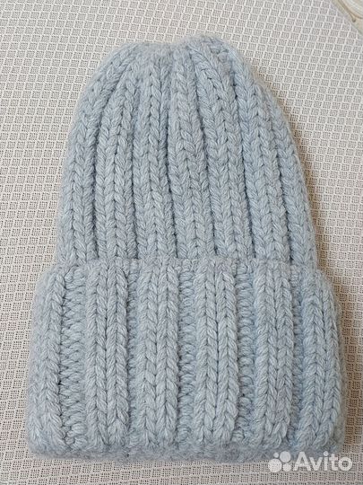 Шапка женская вязаная Новая 50%шерсть