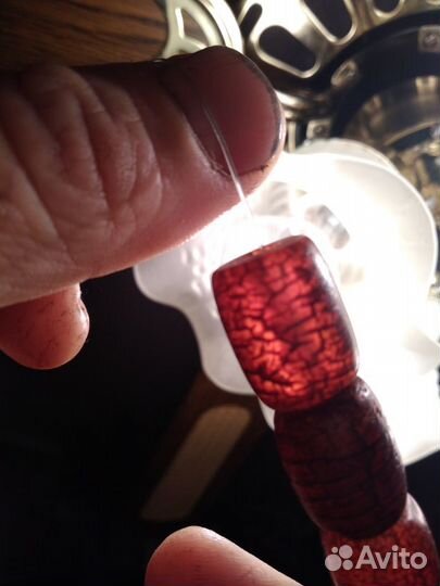 Старинные антикварные бусы из янтаря