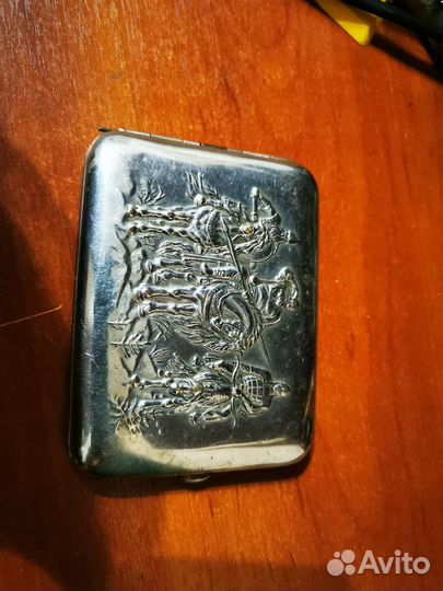 Портсигар СССР 3 богатыря