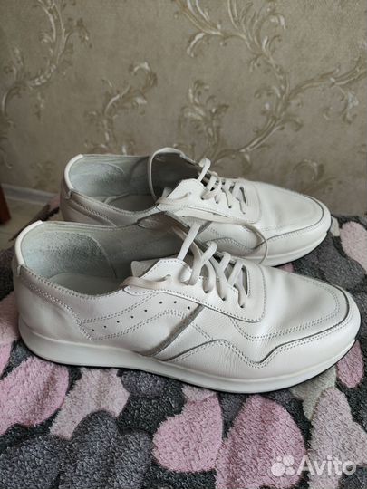 Мужские кожаная кеды 43