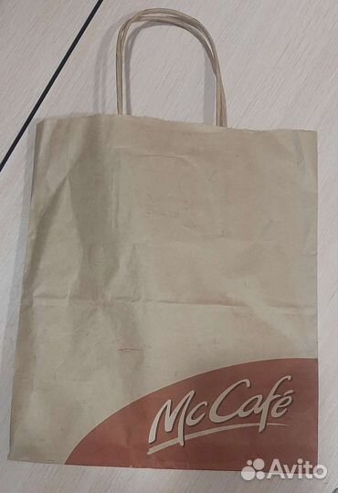 Бумажный пакет из макдональдса