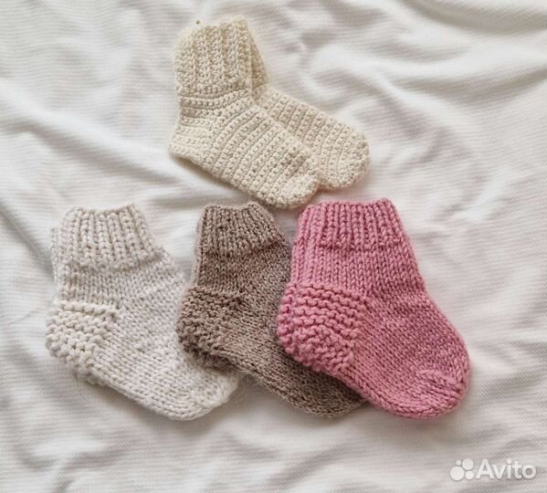 Носки детские вязаные шерстяные