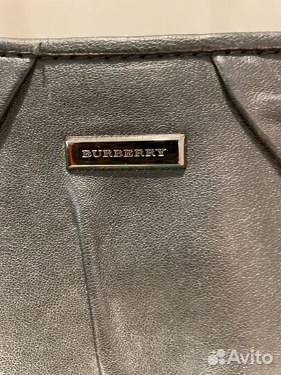 Сумка багет burberry черная