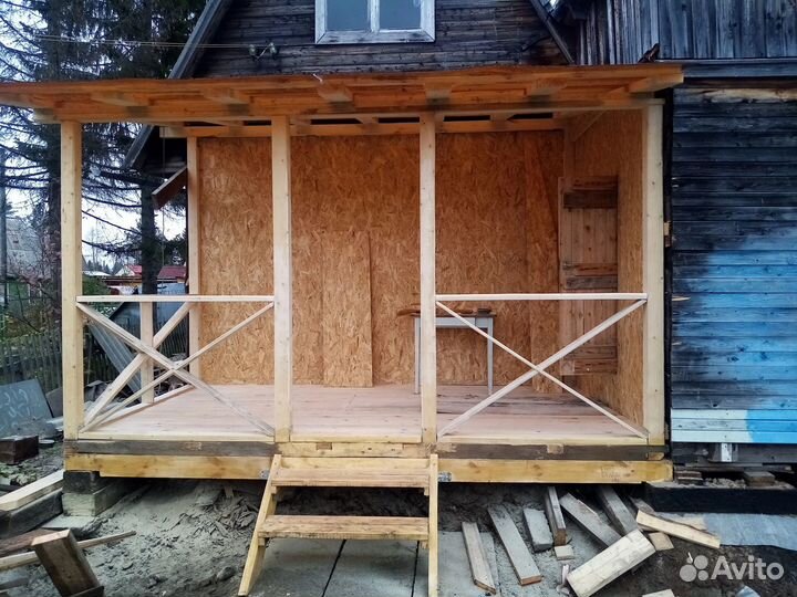 Строительные работы крыши заборы бани