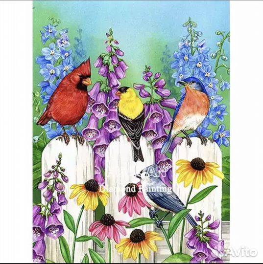 Картины алмазная мозаика птицы
