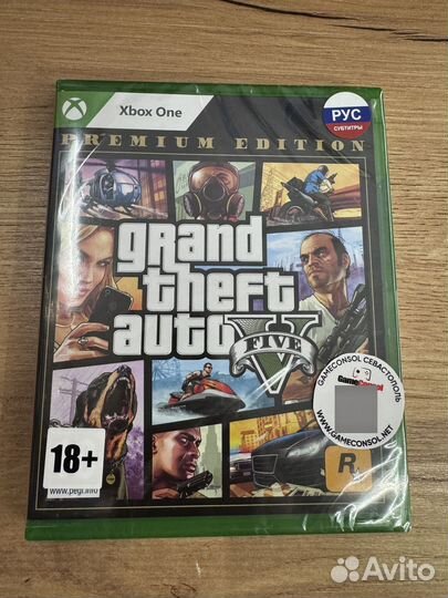 Grand Theft Auto V. Premium диск для Xbox новый