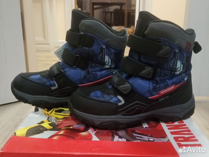 Ботинки зимние для мальчика 35 transformers