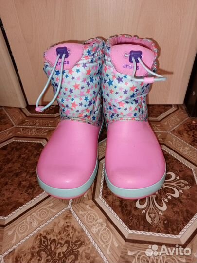Сапожки для девочки Крокс