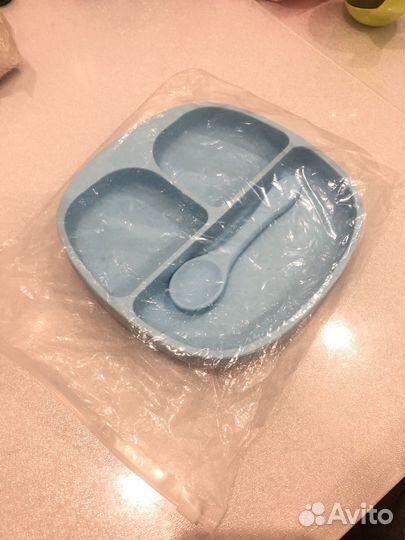 Силиконовая тарелка детская