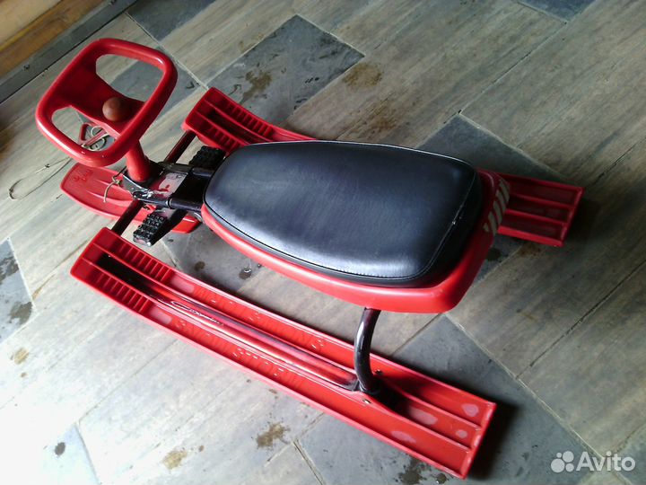 Снегокат снк.11 Дэми комфорт 2-х местный красный