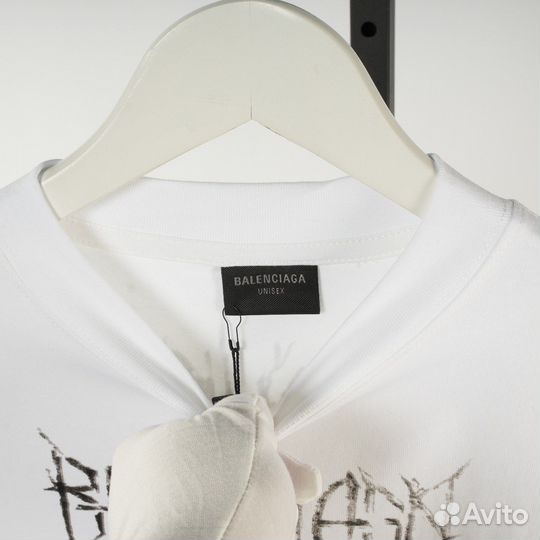 Футболка balenciaga DIY Metal белая