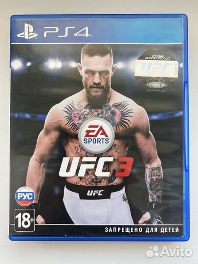 Игры ps4 UFC 3 Диск
