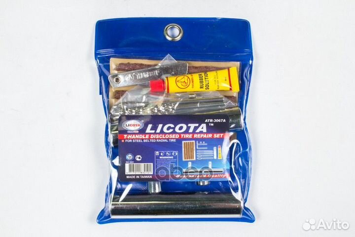 Набор для ремонта бескамерных шин atr3067a Licota