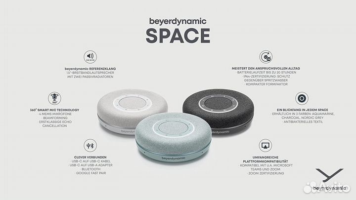 Спикерфон Beyerdynamic Space Bluetooth/USB (Nordic