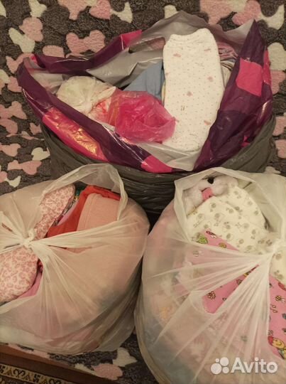 Детские вещи пакетом для девочек от 0-6 месяцев