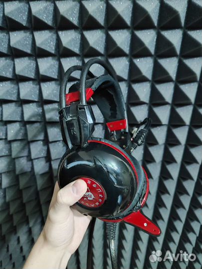 Наушники A4Tech Bloody G300 Black + Red