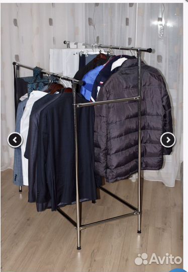 Вешалка напольная двухъярусная для одежды