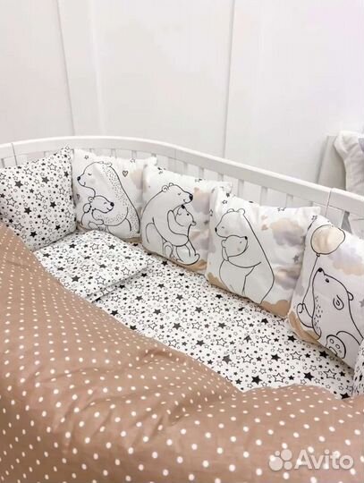 Бортики в детскую кроватку