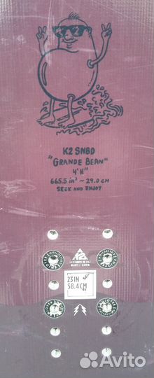 Сноуборд K2 Cool Bean ростовка 150
