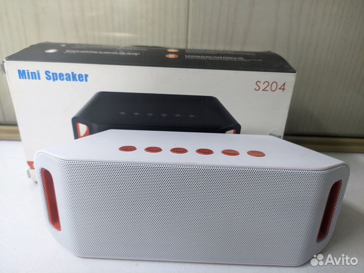 Колонка Bluetooth S204 белая