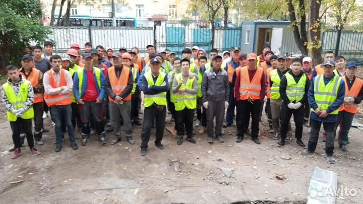Разнорабочие уборка территорий с НДС, нал, без НДС