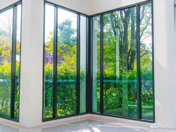 Ремонт окон, стеклопакет Эконом RAL3316