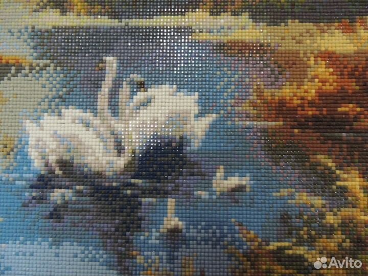 Картина Алмазная мозайка в багетной рамке