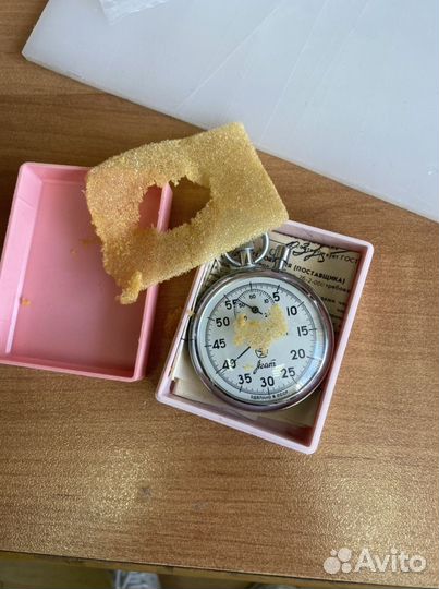Секундомер агат СССР, новый с хранения
