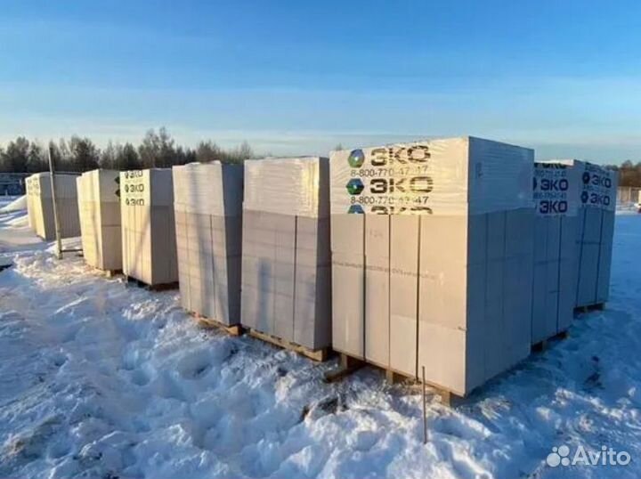 Газобетон от производителя эко D400 B2,5 150x600x250