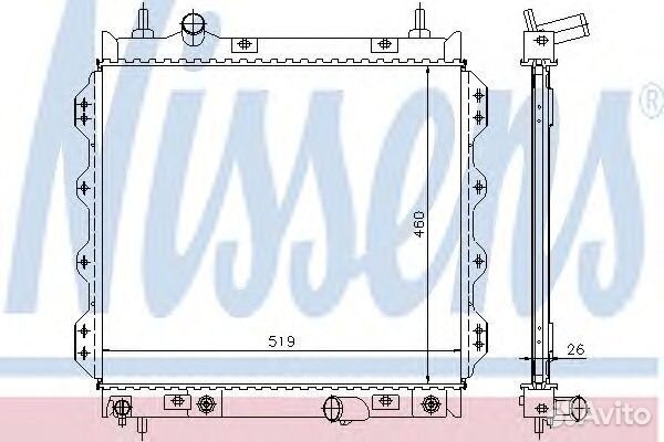 Радиатор системы охлаждения chrysler: PT cruiser