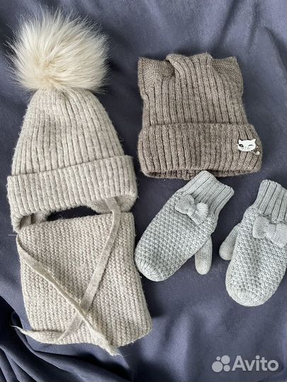 Шапки зимние для девочки