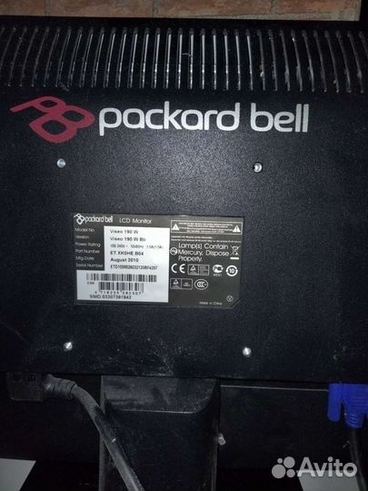 Монитор Packard bell