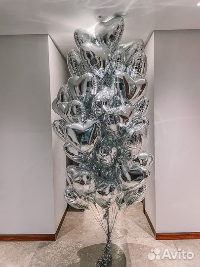 Воздушные шары сердца