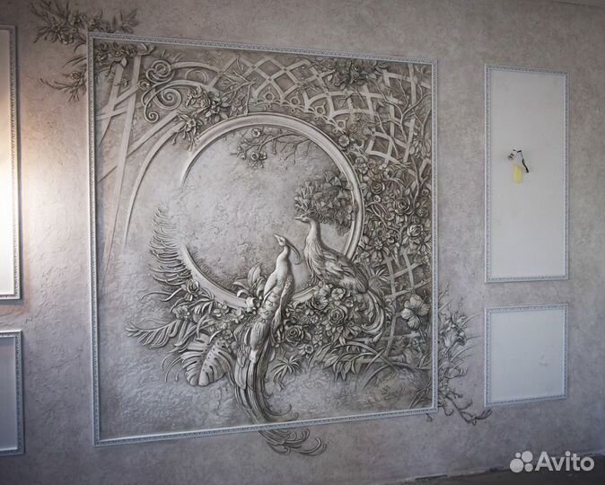 Барельеф и роспись стен любой сложности
