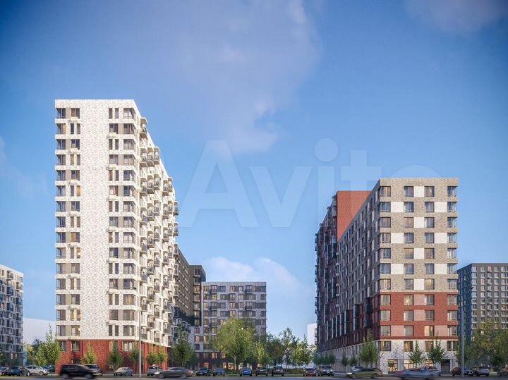 2-к. квартира, 51,9 м², 12/17 эт.