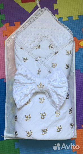 Конверт одеяло на выписку осень-зима