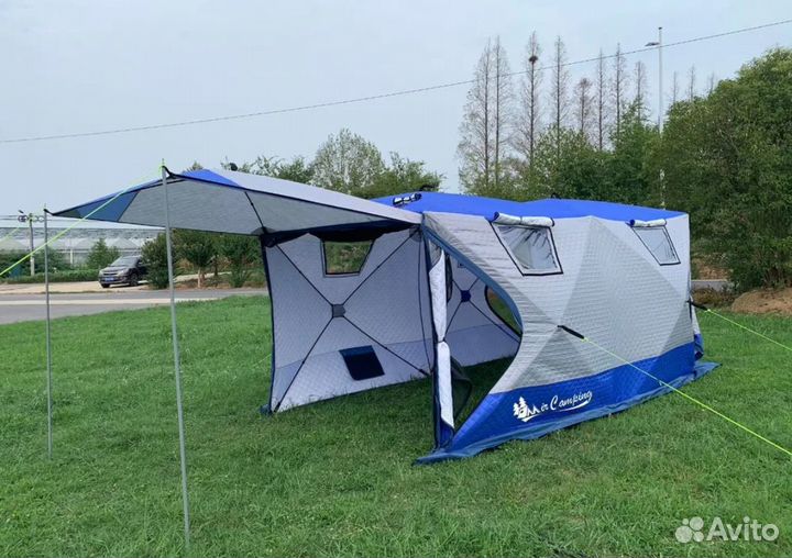 Зимняя утепленная палатка cube сдвоенный 2023 г