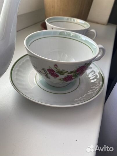 Чайный сервиз Фарфор. Дулево