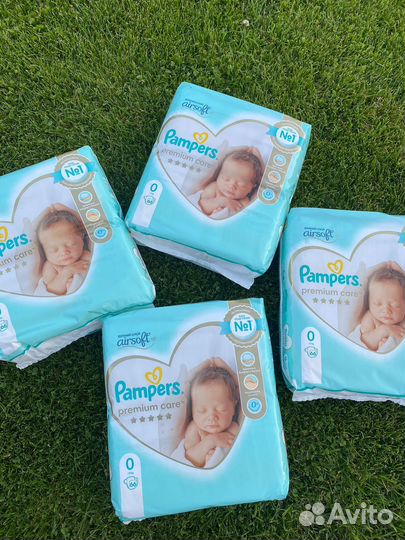 Подгузники и трусики Pampers premium care