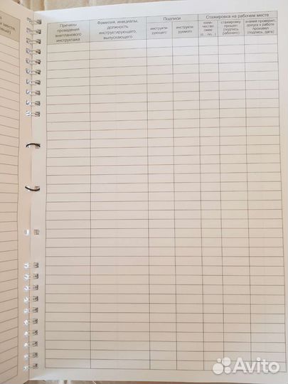 Журнал учета инструктажа по пожарной безопасности